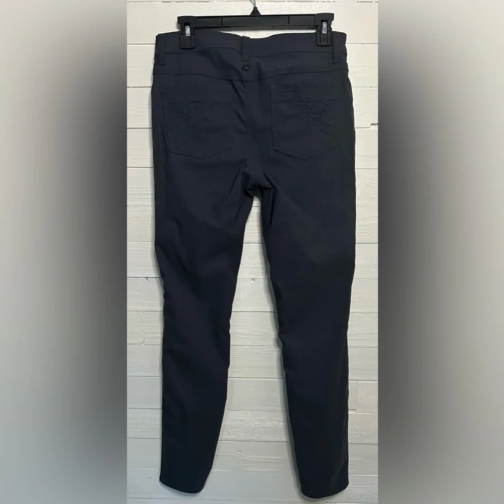 PraNa fitness pants, women’s size 10. Dark gray, skinny. Excellent condition.